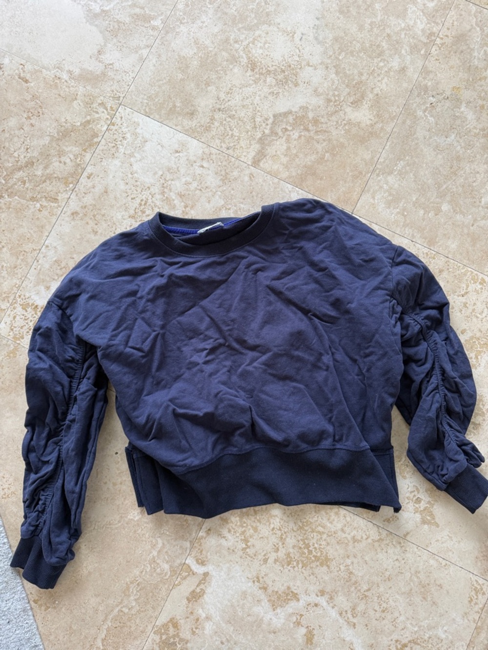 glam Navy Crewneck Sweatshirt